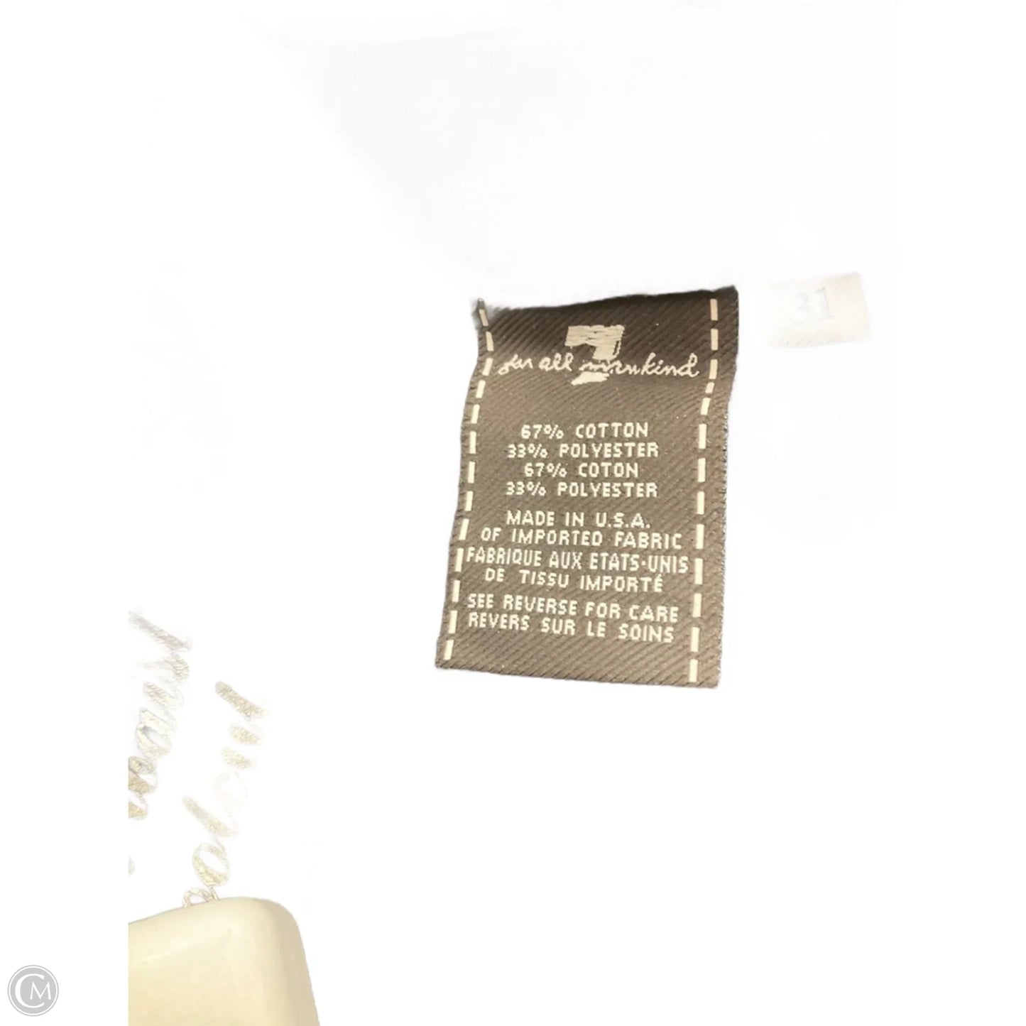 Jeans Boot Cut By 7 For All Mankind In Blue Denim, Size: 12