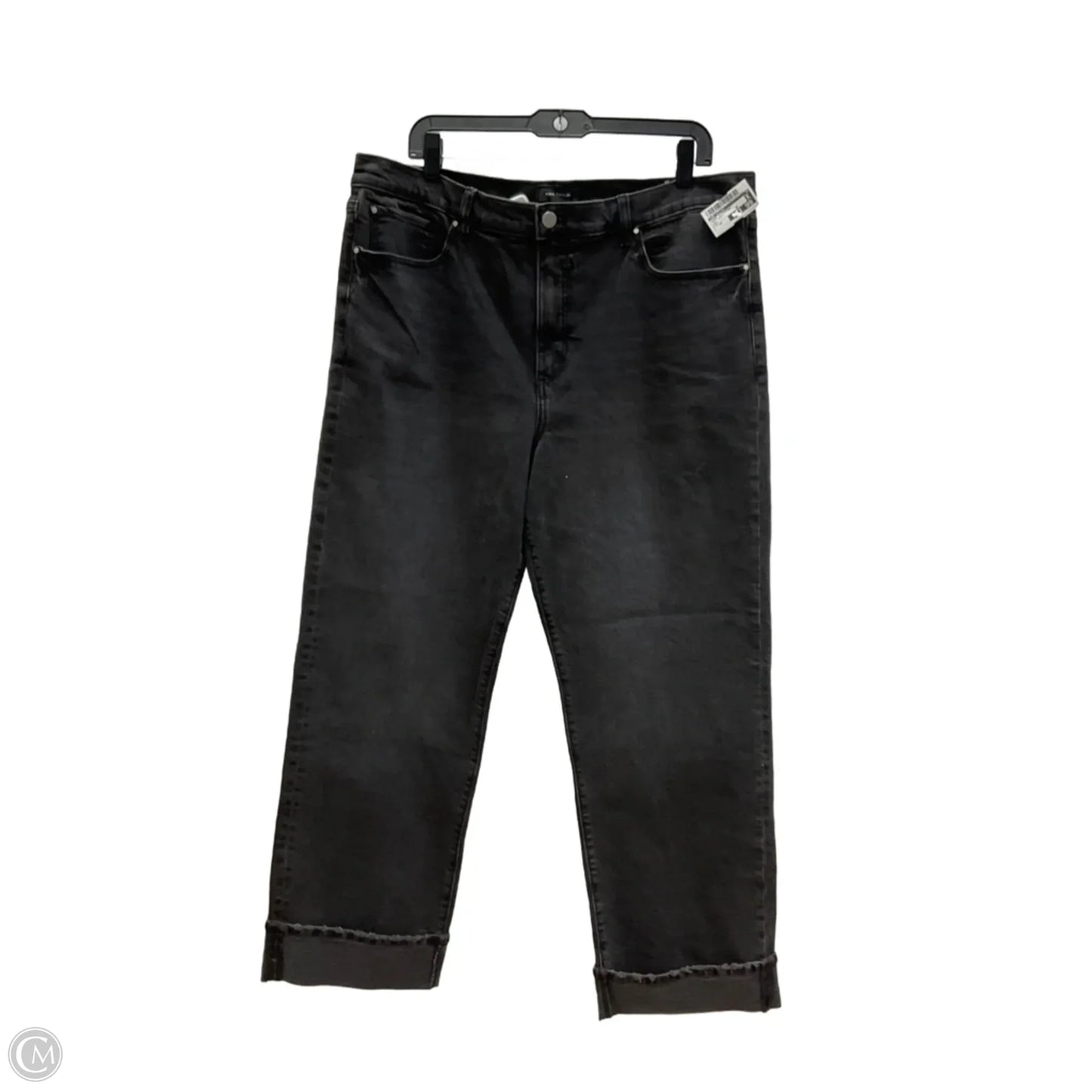 Jeans Boyfriend By Ann Taylor In Grey Denim, Size: 14