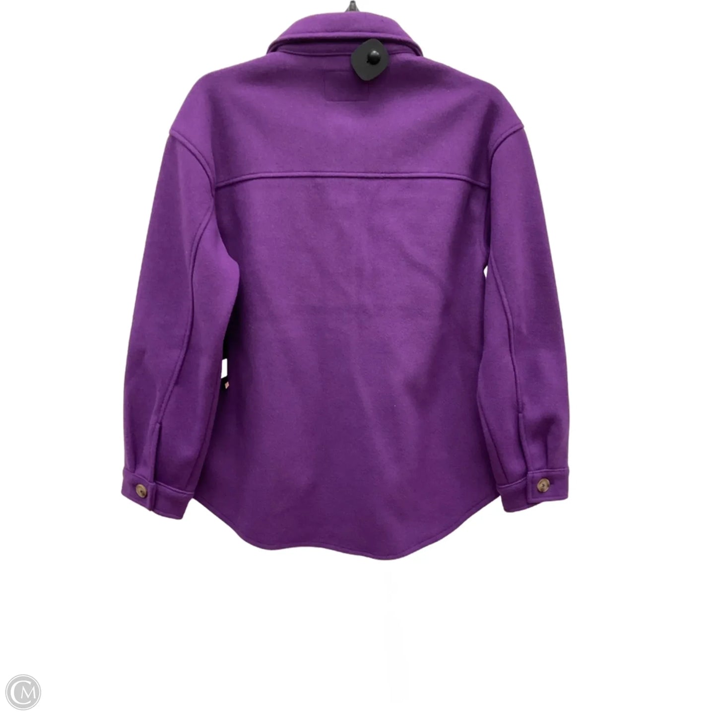 Jacket Shirt By Iris In Purple, Size: S
