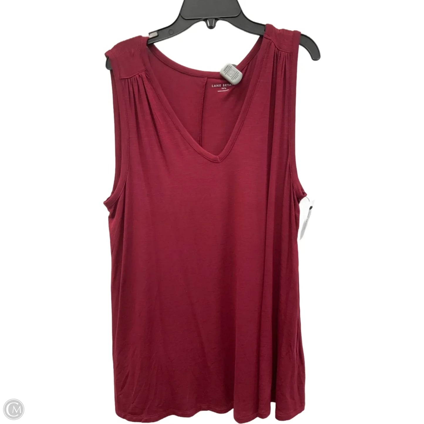 Top Sleeveless By Lane Bryant In Red, Size: Xl