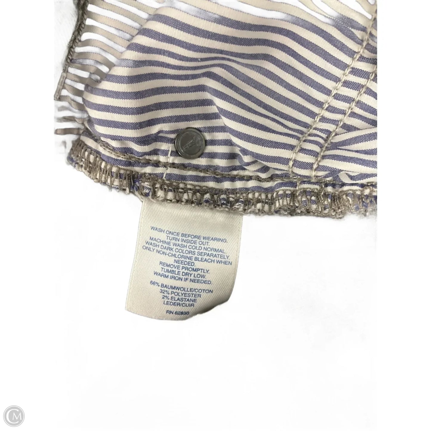 Jeans Straight By Lands End In Grey Denim, Size: 18