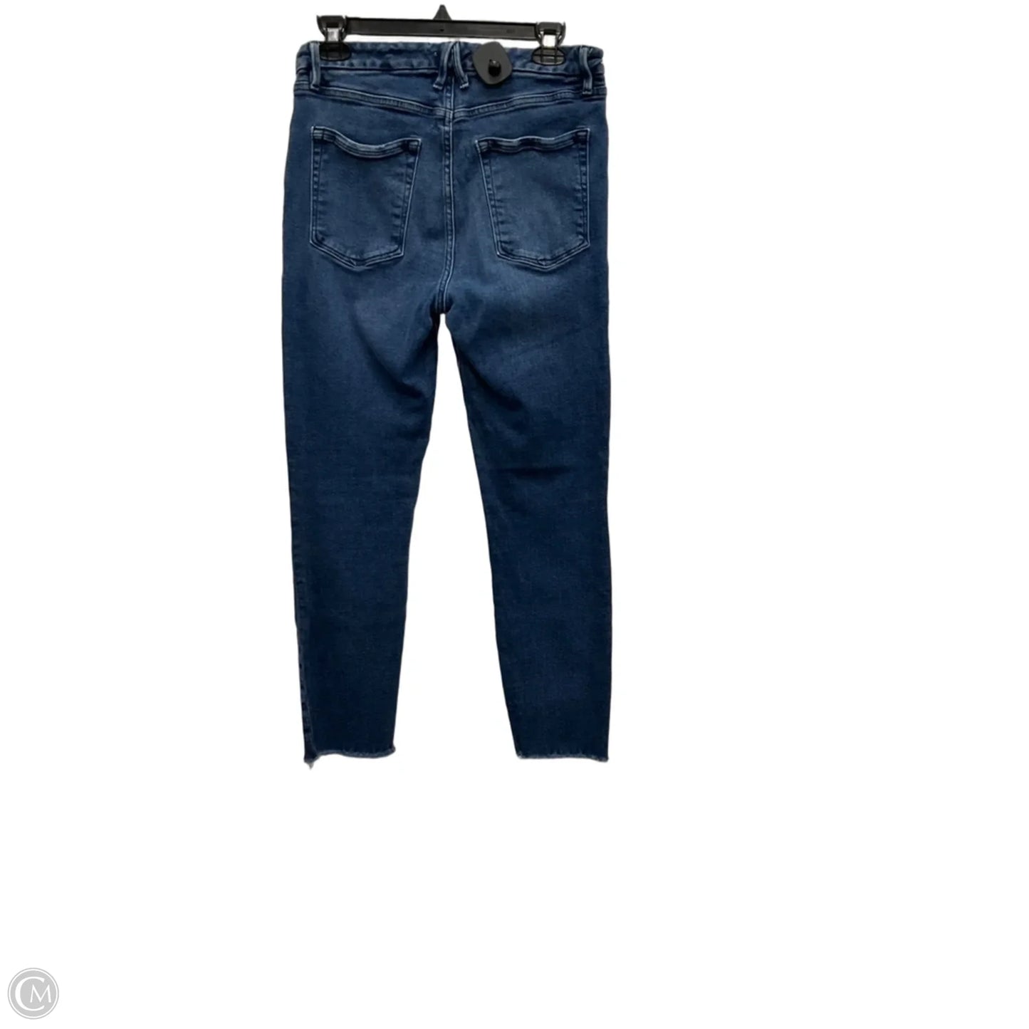 Jeans Skinny By Good American In Blue Denim, Size: 12