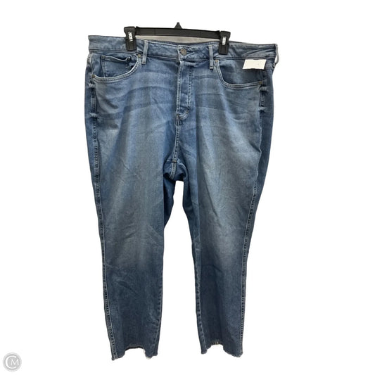 Jeans Straight By Ana In Blue Denim, Size: 22