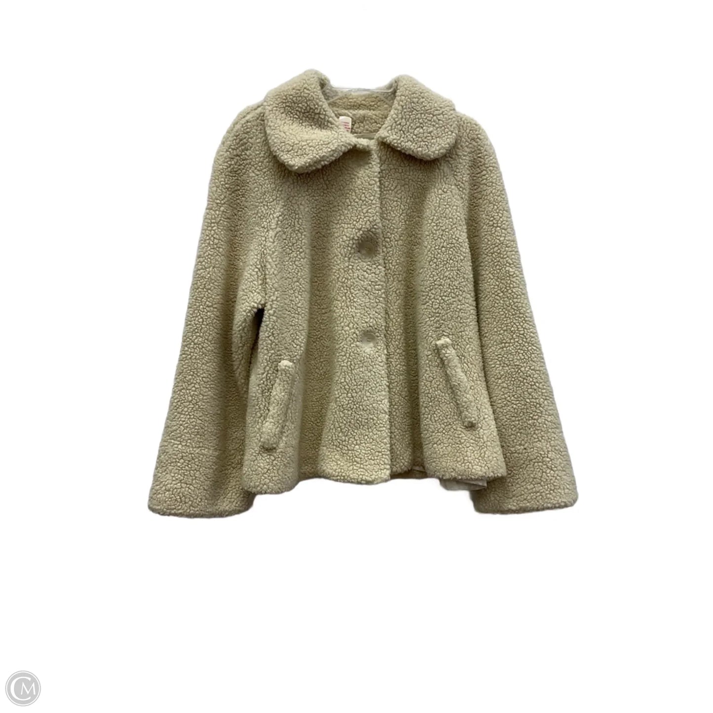 Jacket Faux Fur & Sherpa By Orvis In Beige, Size: M