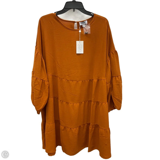 Dress Casual Midi By Mudpie In Orange, Size: L