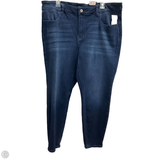 Jeans Skinny By Kancan In Blue Denim, Size: 20