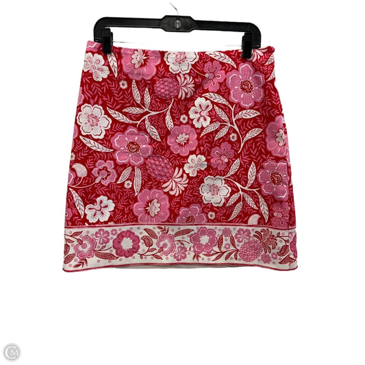 Skirt Mini & Short By Talbots In Pink & White, Size: 8