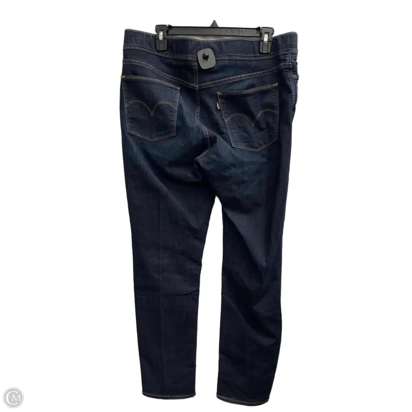 Jeans Straight By Levis In Blue Denim, Size: 16