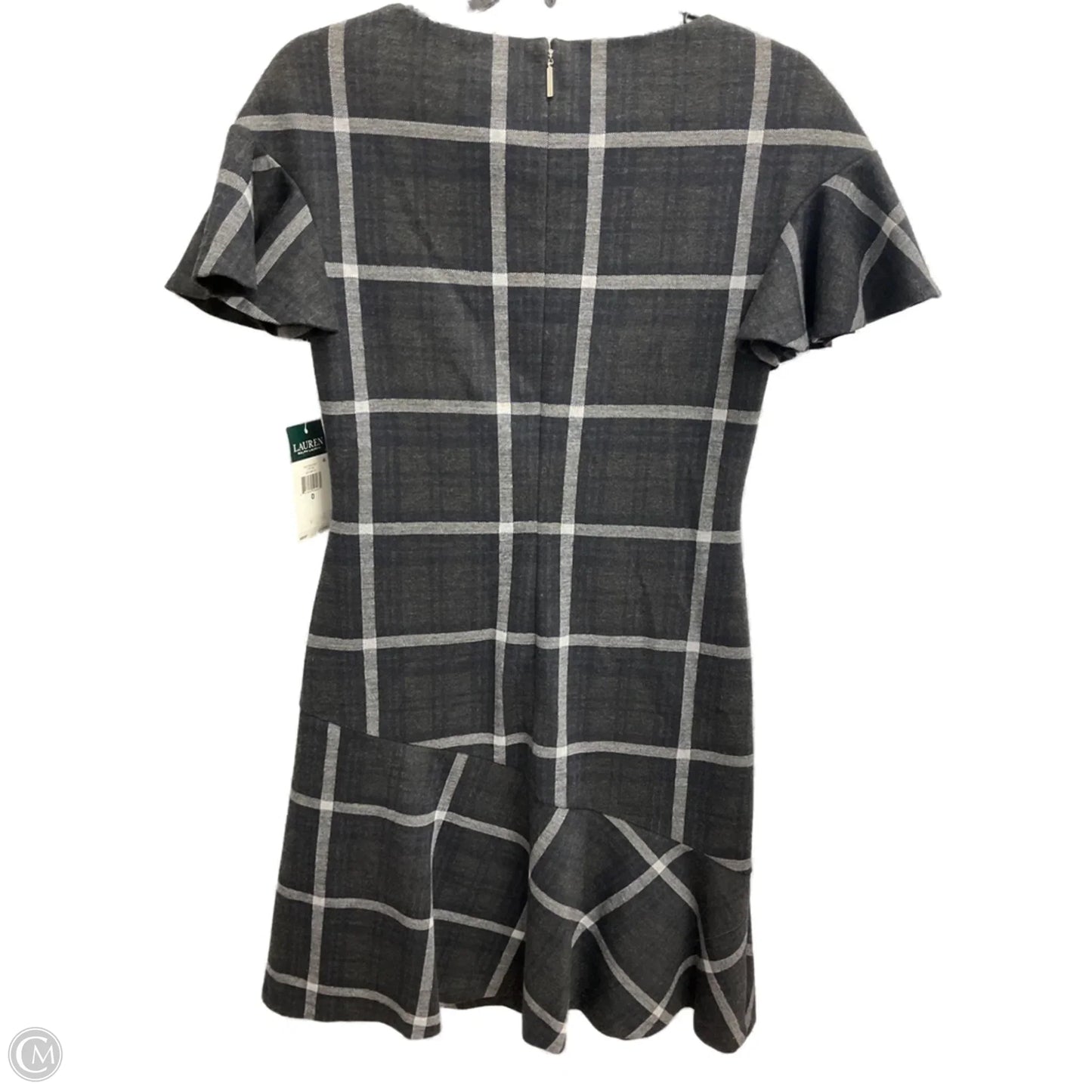 Dress Casual Midi By Lauren By Ralph Lauren In Grey, Size: 0