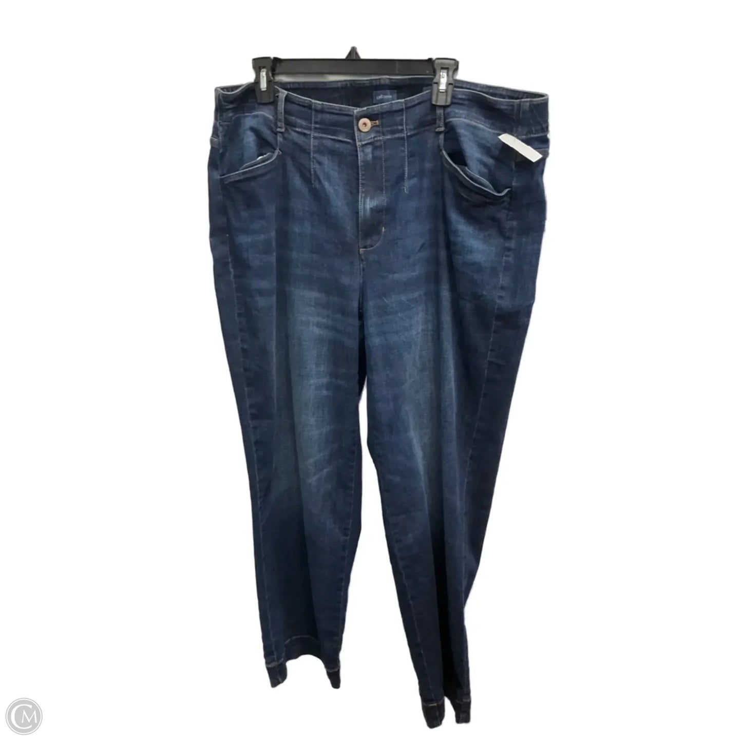 Jeans Wide Leg By J. Jill In Blue Denim, Size: 20