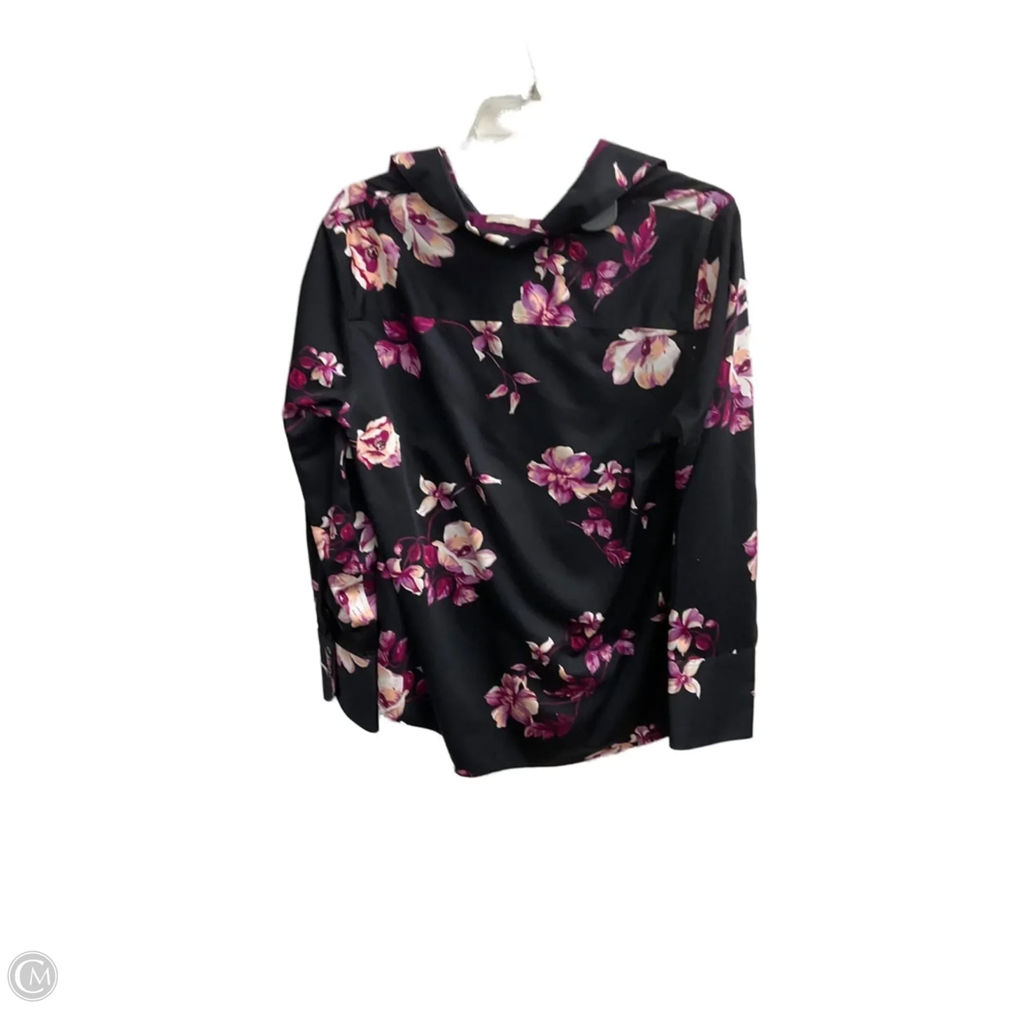 Blouse Long Sleeve By Chicos In Floral Print, Size: M