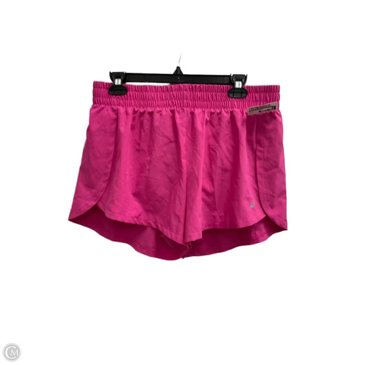 Athletic Shorts By Asics In Pink, Size: L