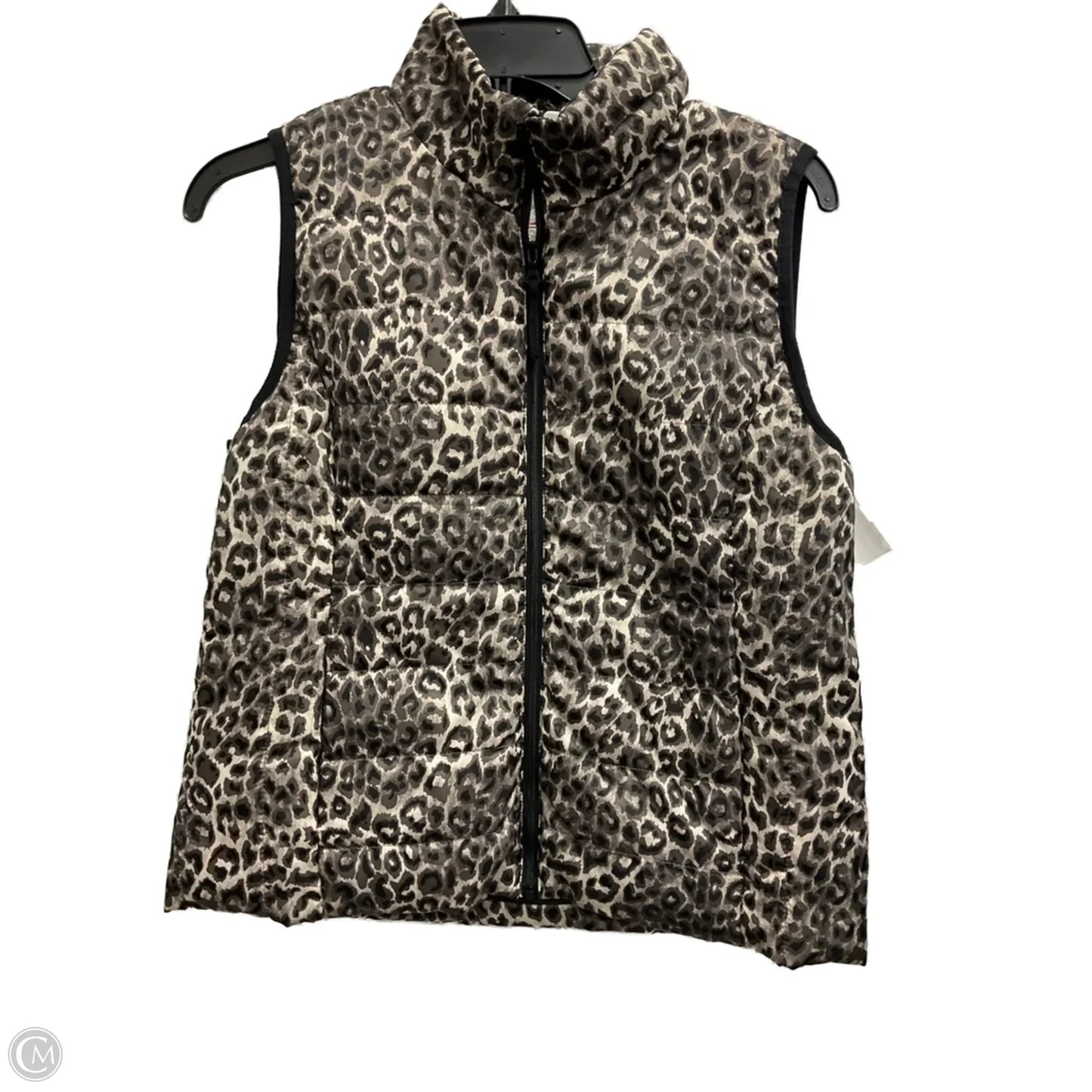 Vest Puffer & Quilted By Rafaella In Animal Print, Size: Sp
