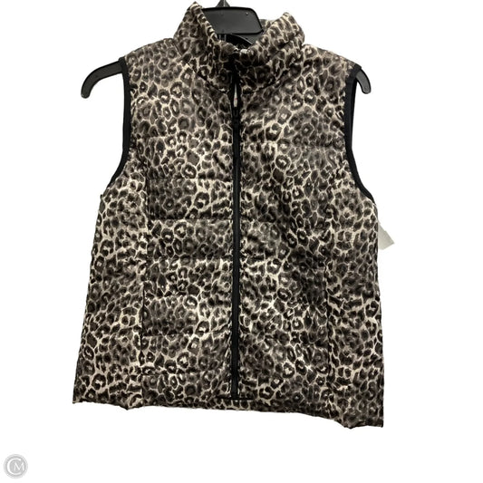 Vest Puffer & Quilted By Rafaella In Animal Print, Size: Sp