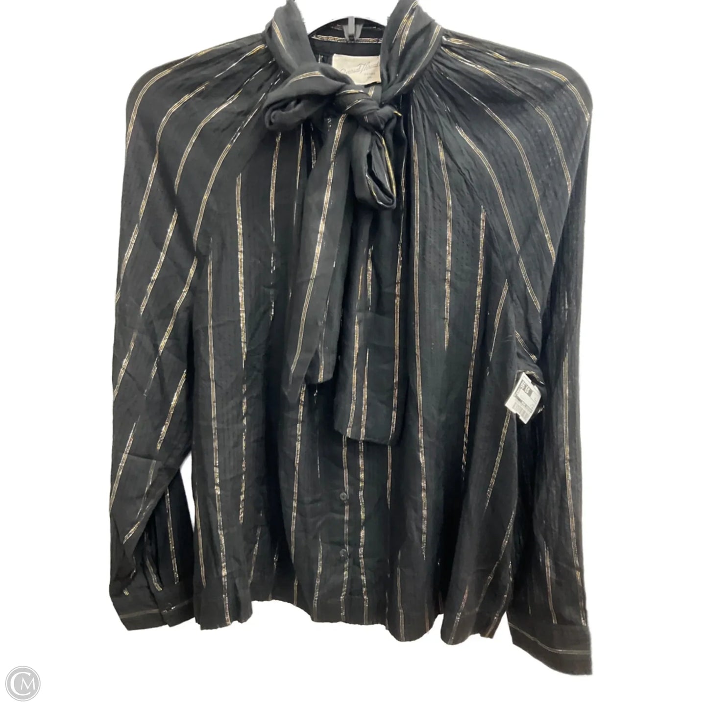 Top Long Sleeve By Universal Thread In Black, Size: S