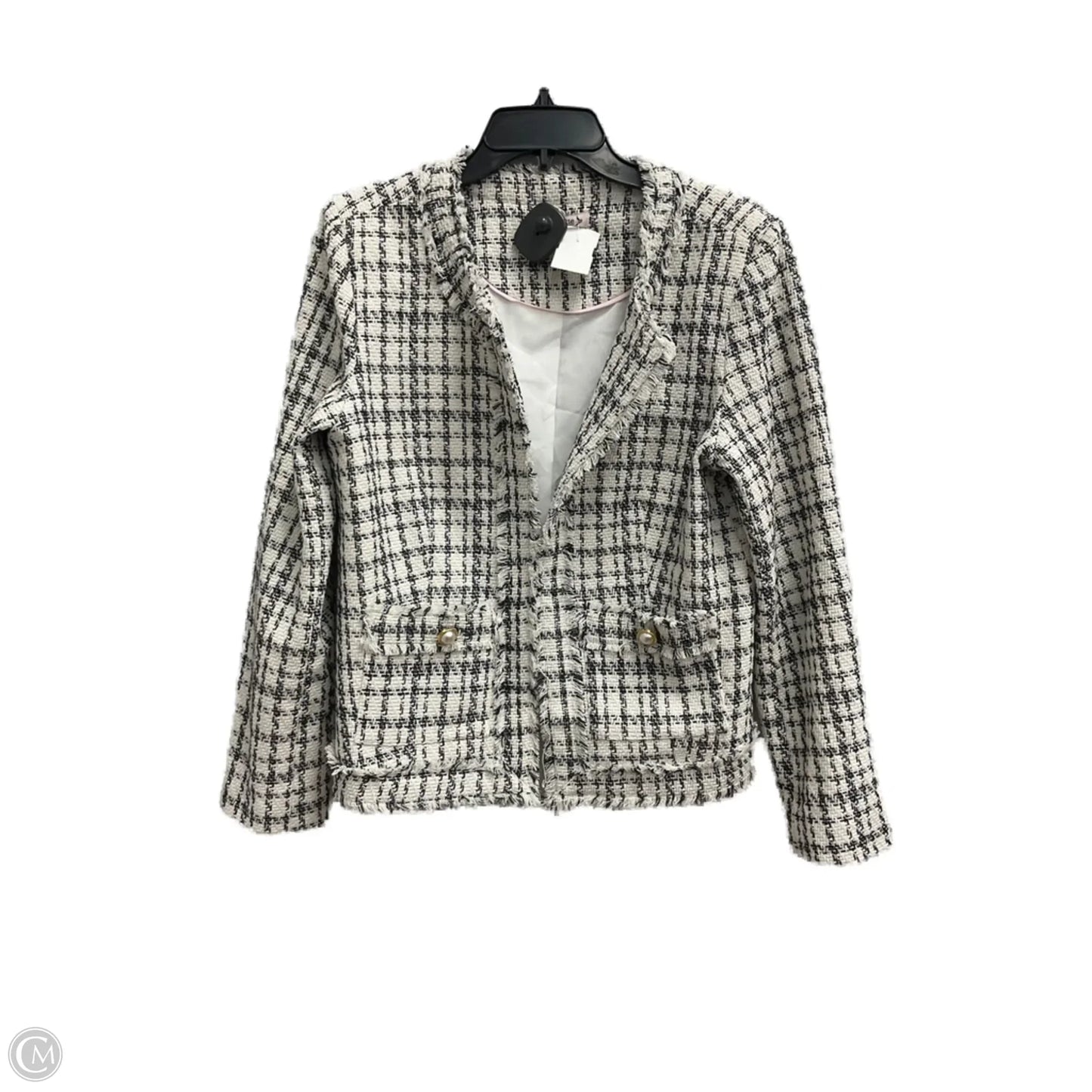 Blazer By Nanette Lepore In Black & Cream, Size: M