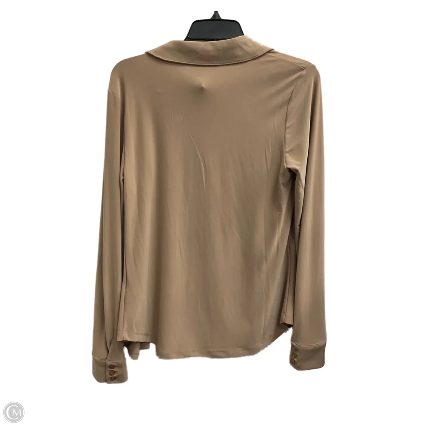 Blouse Long Sleeve By Truth In Tan, Size: M