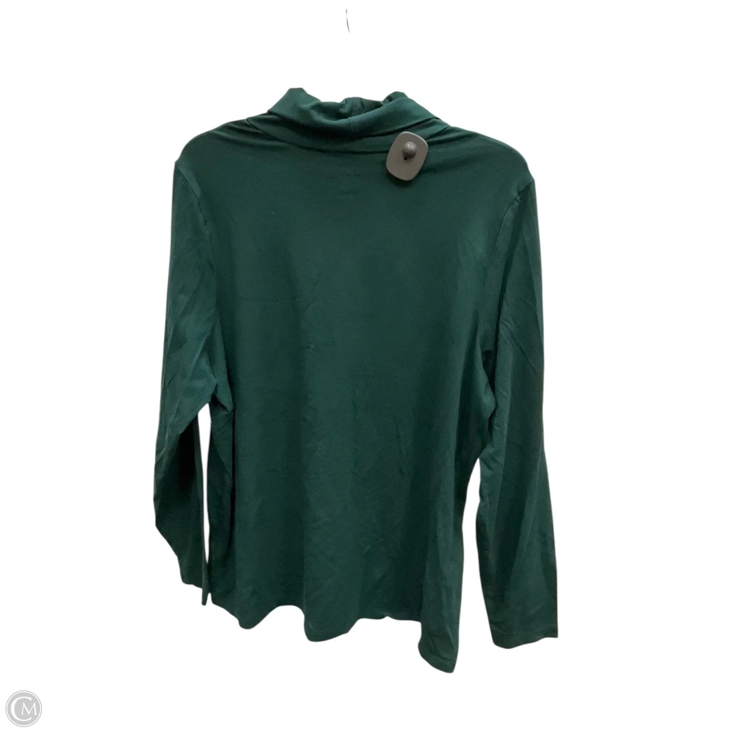 Top Long Sleeve By Lands End In Green, Size: 2x