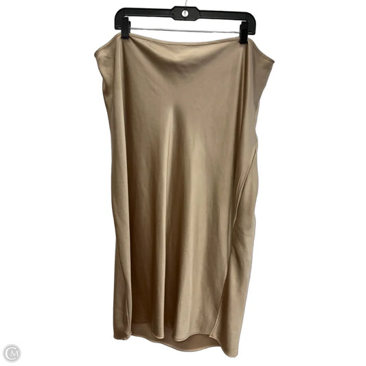 Skirt Midi By Old Navy In Gold, Size: Xxl