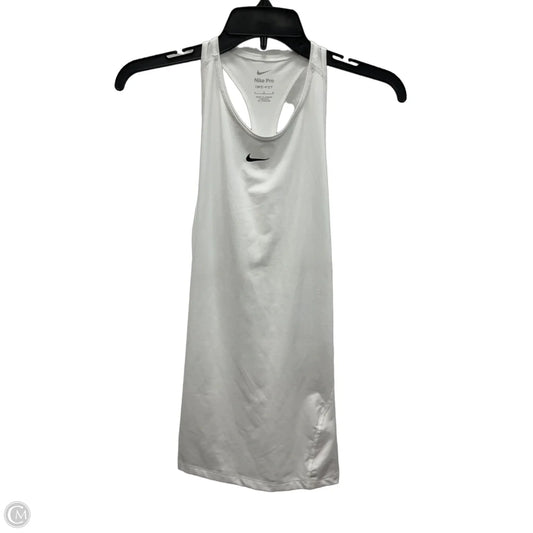 Athletic Tank Top By Nike In White, Size: L