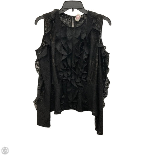 Top Long Sleeve By Bcbgmaxazria In Black, Size: S