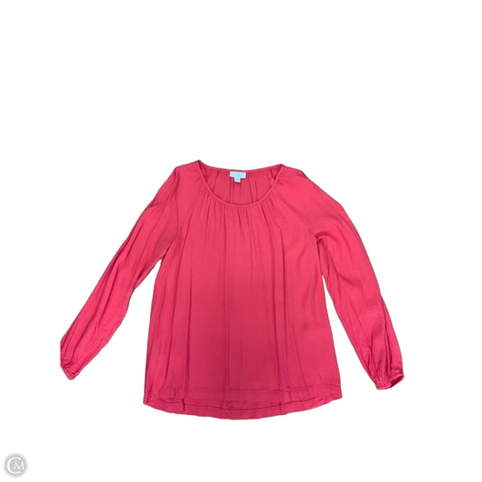 Top Long Sleeve By J. Jill In Red, Size: Xs