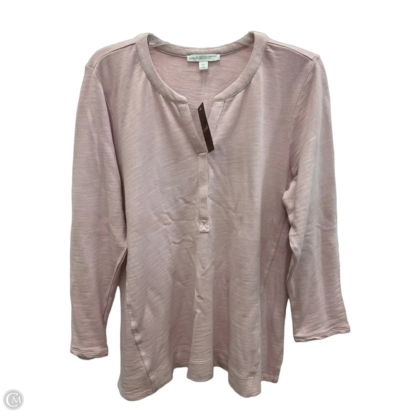 Top Long Sleeve By Pure Jill In Pink, Size: Lp