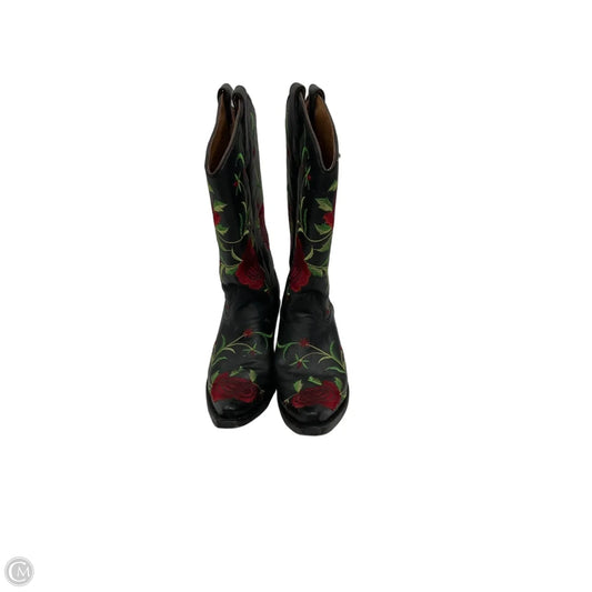 Boots Mid-calf Heels By Corral In Black, Size: 9