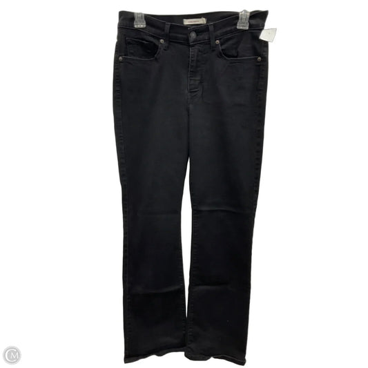 Jeans Boot Cut By Levis In Black Denim, Size: 10
