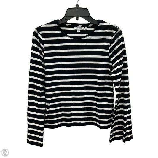 Top Long Sleeve By Chicos In Striped Pattern, Size: M