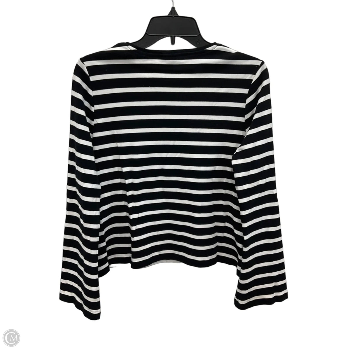Top Long Sleeve By Chicos In Striped Pattern, Size: M