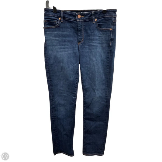 Jeans Straight By Loft In Blue Denim, Size: 8