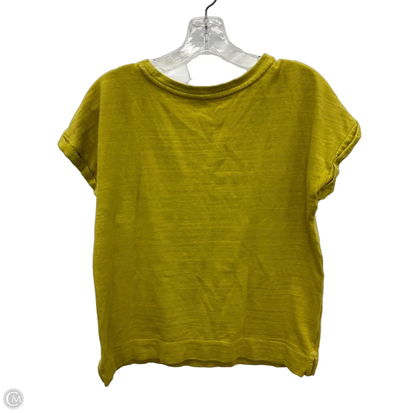Top Short Sleeve By Loft In Yellow, Size: Sp