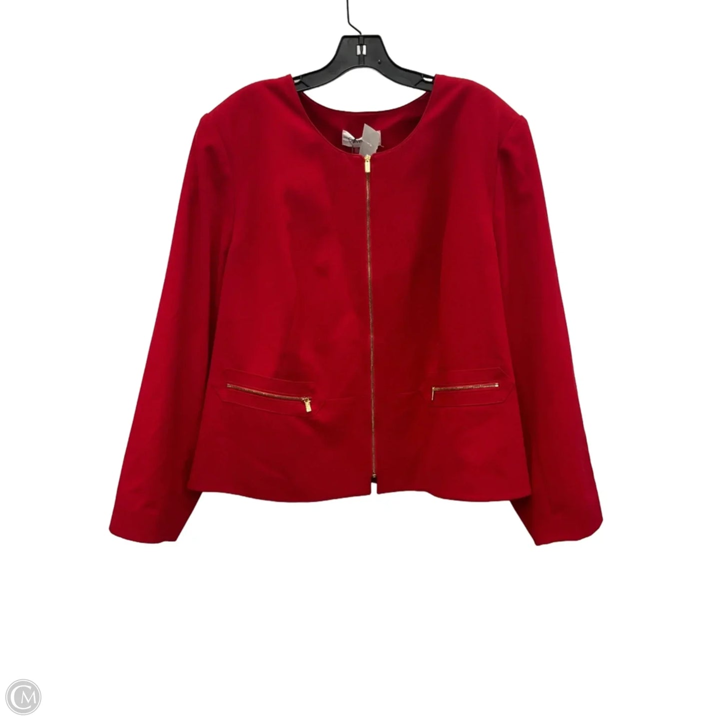 Jacket Other By Calvin Klein In Red, Size: 3x