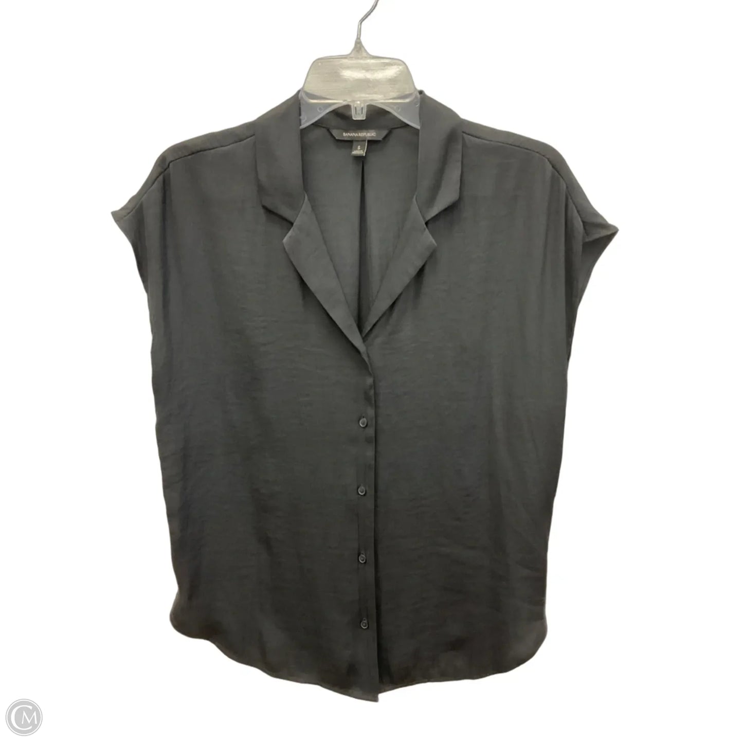 Blouse Sleeveless By Banana Republic In Black, Size: S