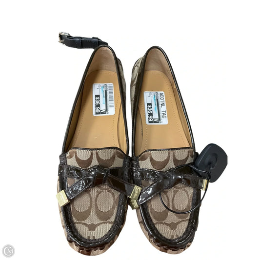 Shoes Designer By Coach In Tan, Size: 8
