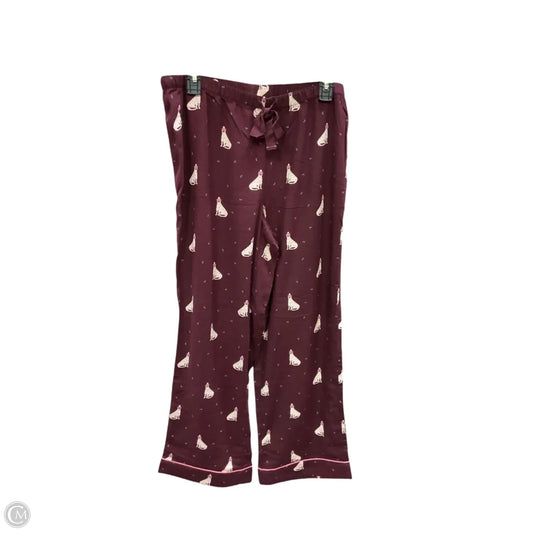 Pajama Pants By Loft In Maroon, Size: M