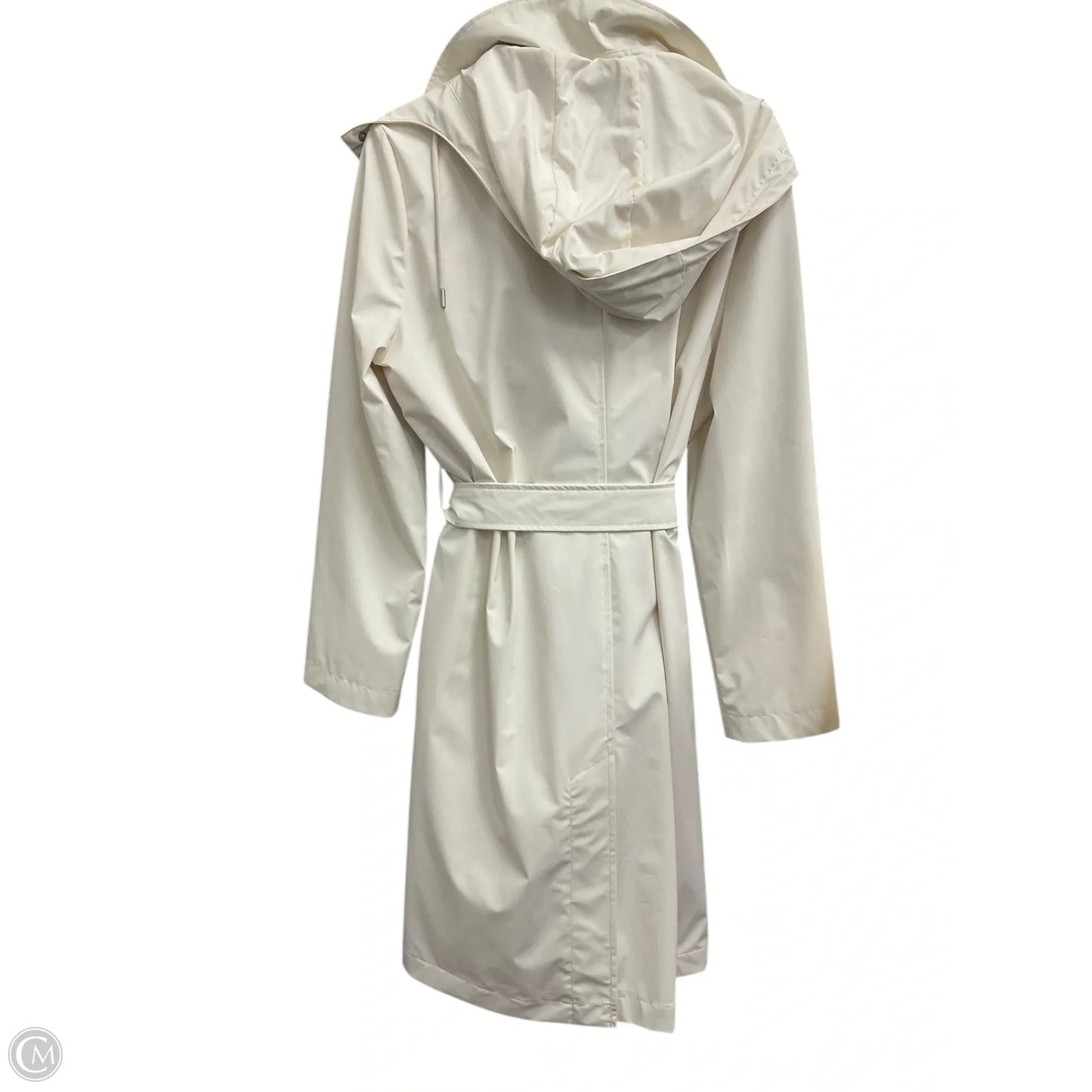 Coat Trench Coat By Banana Republic In Cream, Size: 0