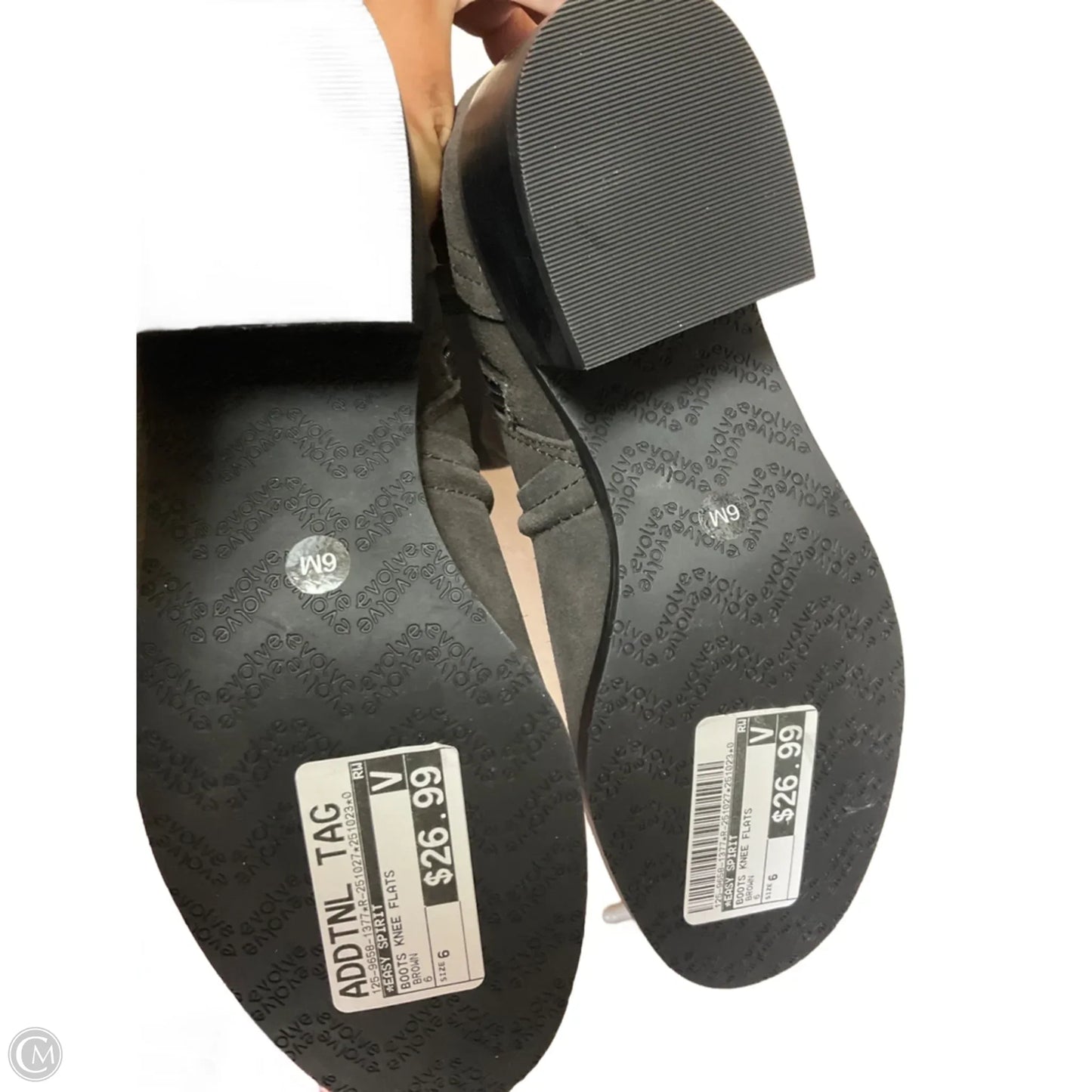 Boots Knee Flats By Easy Spirit In Brown, Size: 6