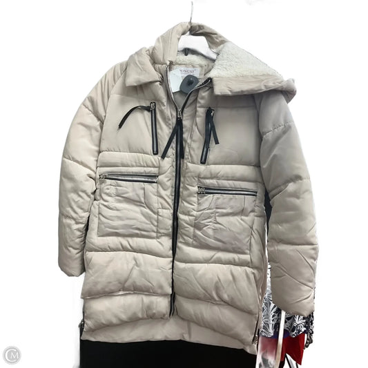 Coat Puffer & Quilted By Clothes Mentor In Beige, Size: Xl
