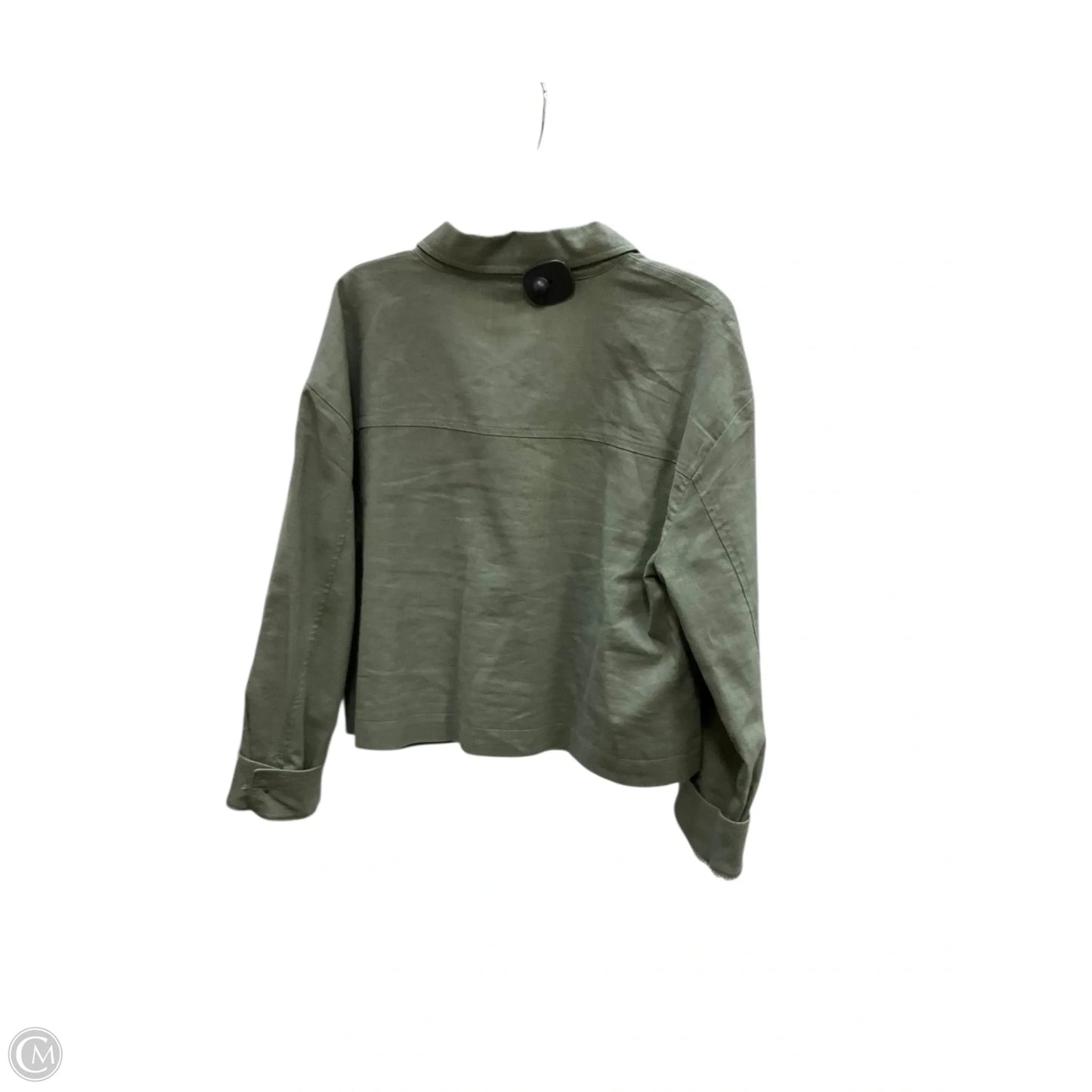 Jacket Denim By Loft In Green, Size: L