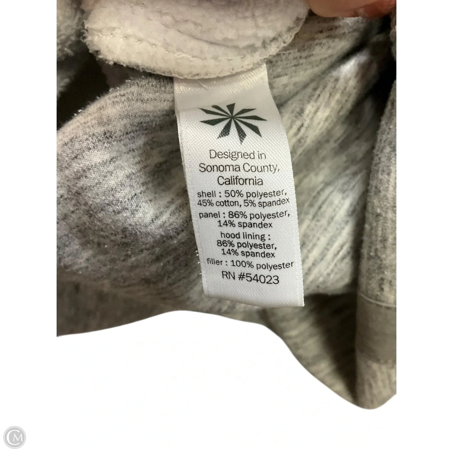 Athletic Jacket By Athleta In Grey, Size: S