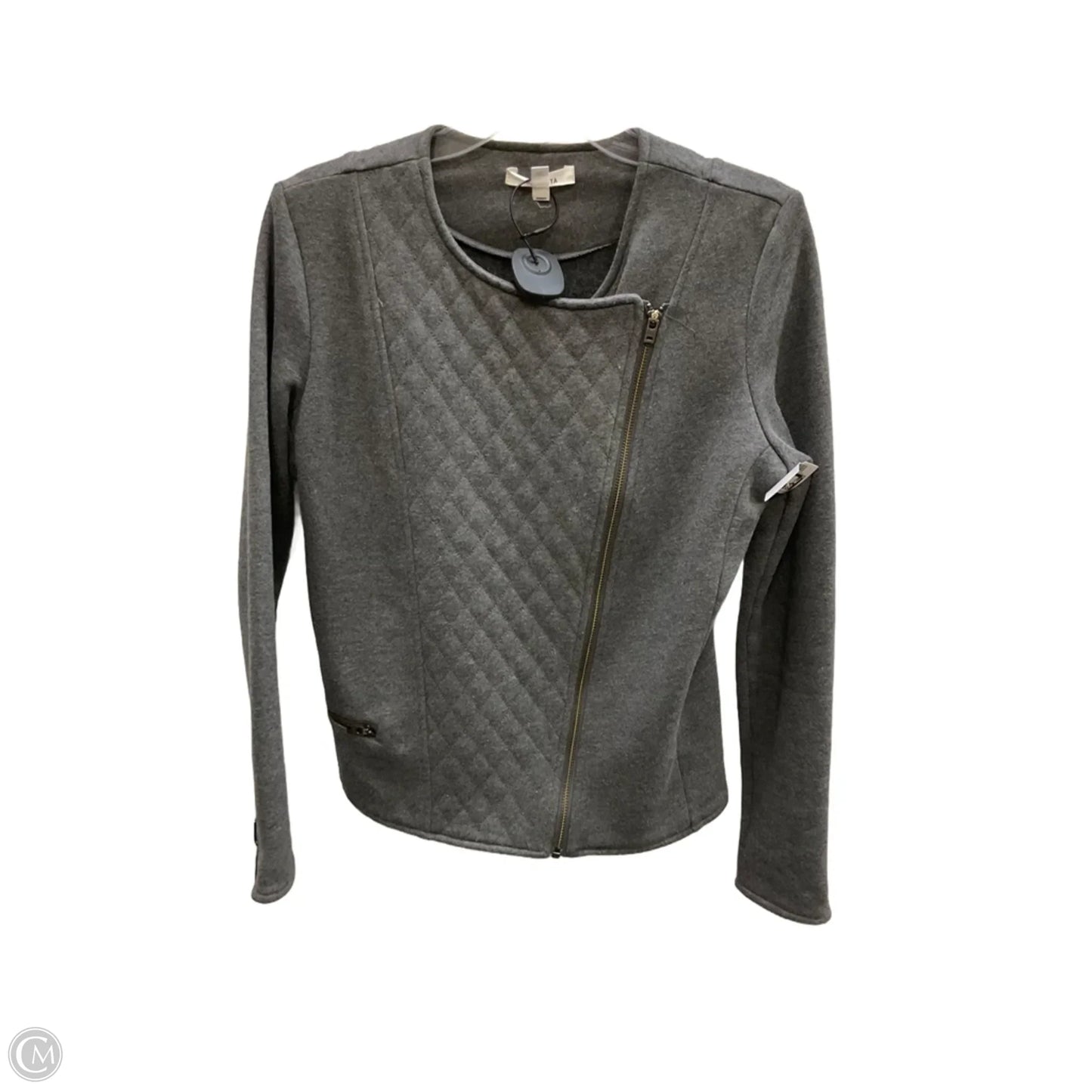 Athletic Jacket By Athleta In Grey, Size: M