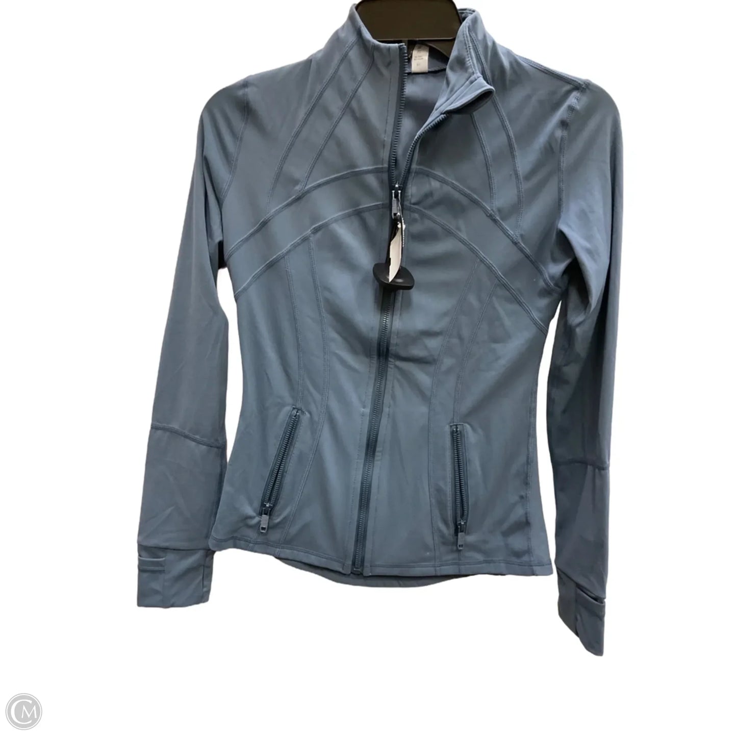 Athletic Jacket By Lululemon In Blue, Size: 4