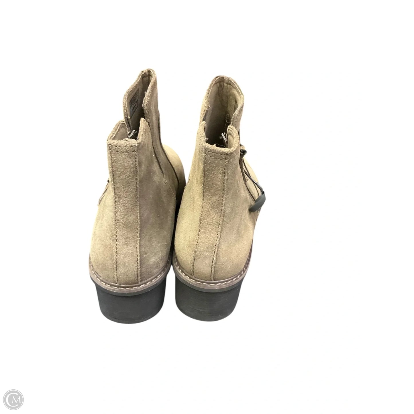 Boots Ankle Flats By Clarks In Brown, Size: 12