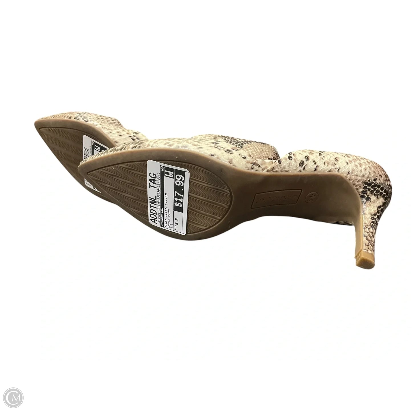 Shoes Heels Kitten By Bandolino In Animal Print, Size: 6.5