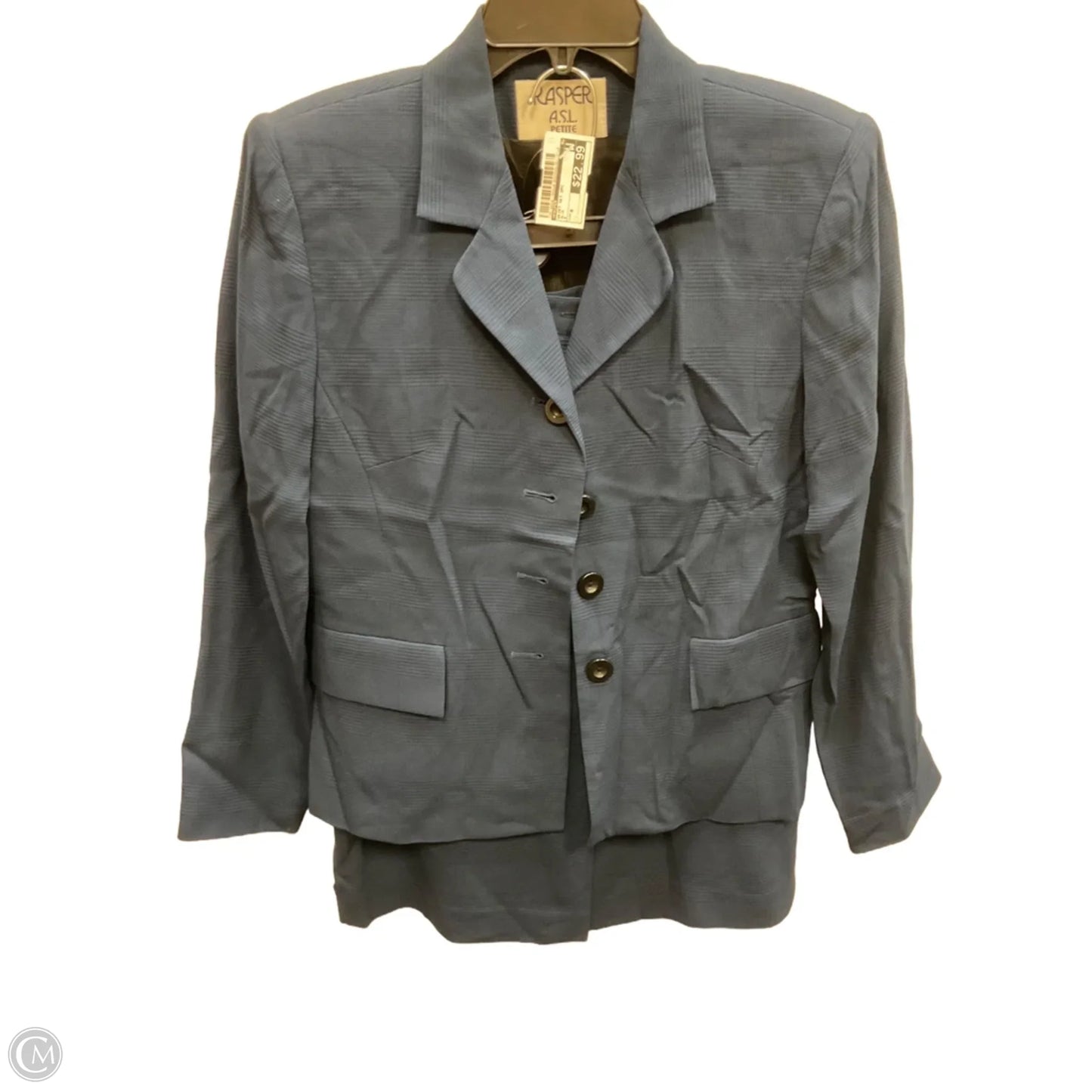 Skirt Set 2pc By Kasper In Blue, Size: 8