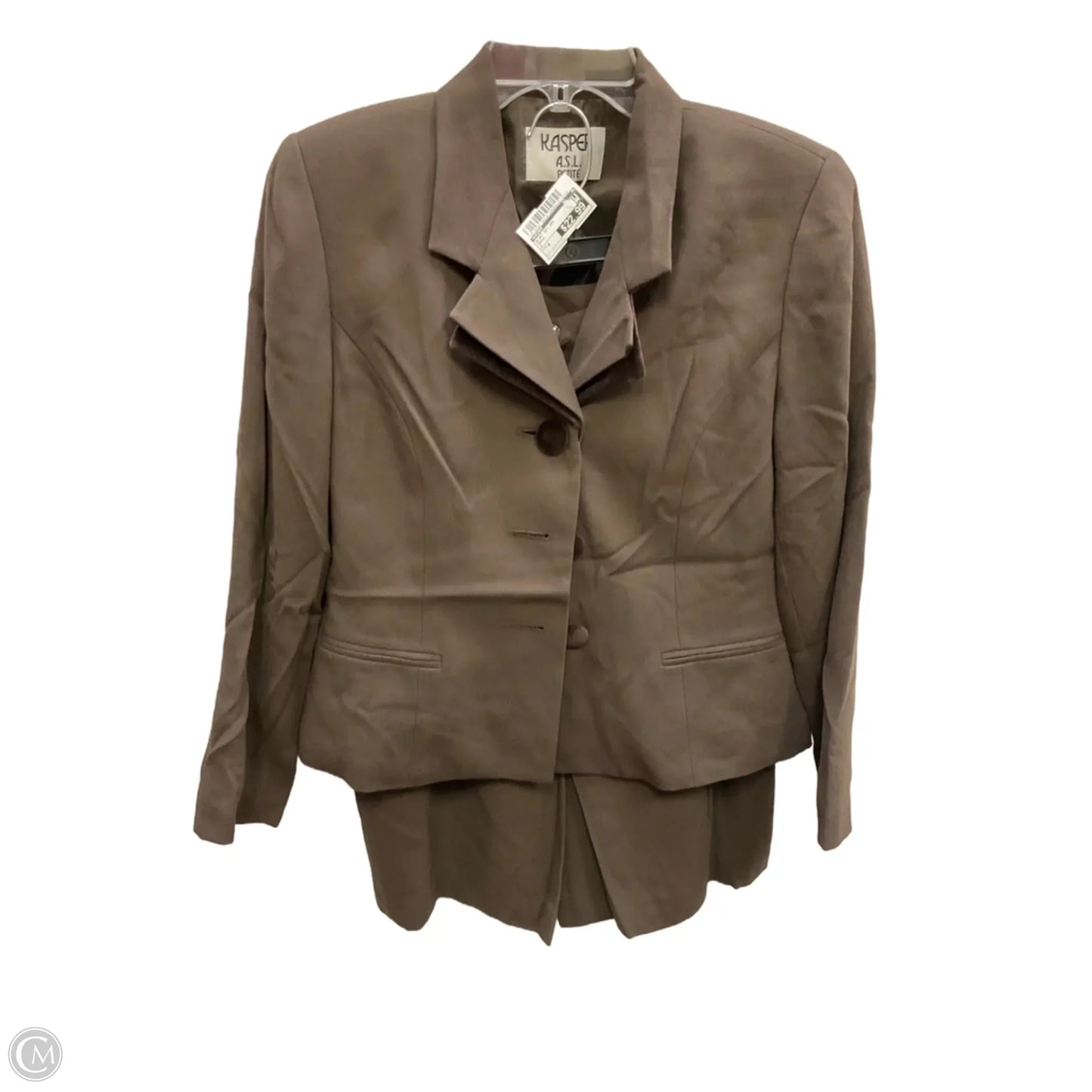 Skirt Set 2pc By Kasper In Brown, Size: 8