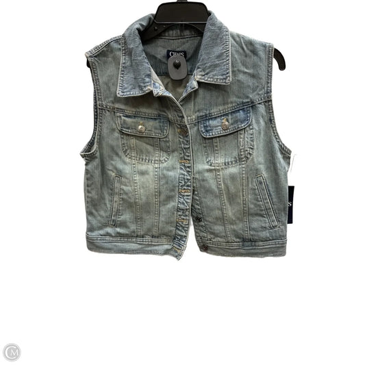 Vest Other By Chaps In Blue Denim, Size: L