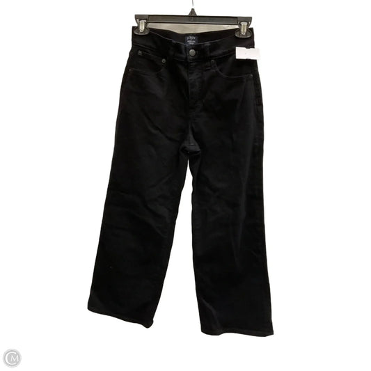 Jeans Wide Leg By J. Crew In Black, Size: 0
